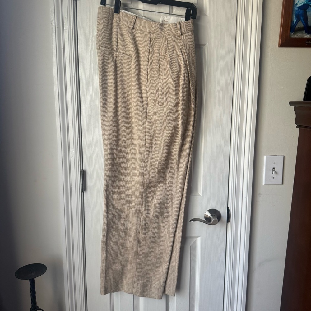 Banana Republic Norfolk linen cotton wide leg trouser fully lined (not BR outlet - Picture 5 of 12